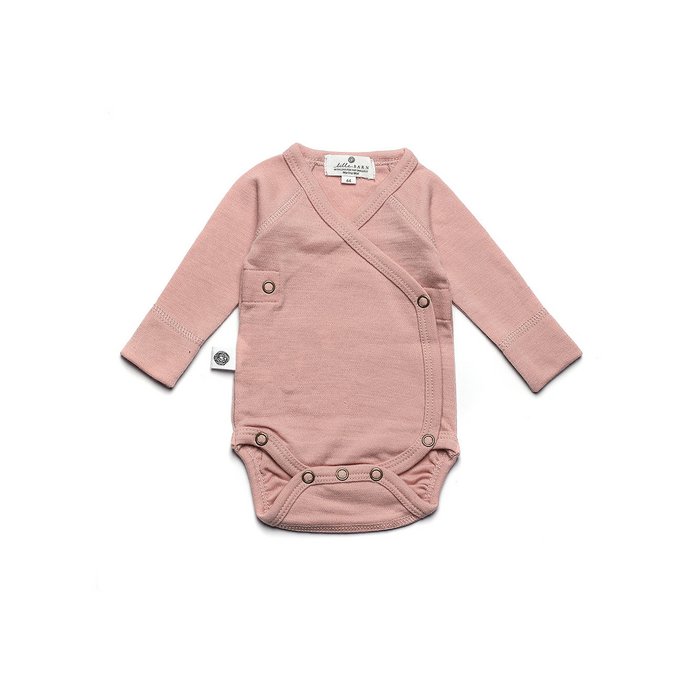 Merinowollen overslag romper lange mouw